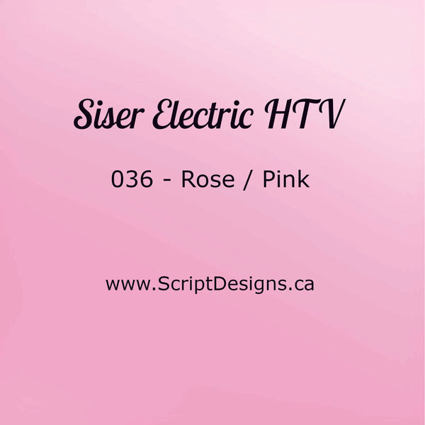 EL 036 Pink - Siser EasyWeed Electric HTV