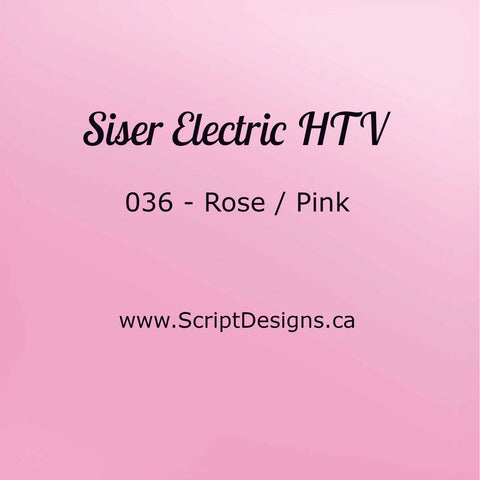 EL 036 Pink - Siser EasyWeed Electric HTV