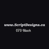 The Bold and Dark Family - Oracal 651 Vinyl - ScriptDesigns - 11