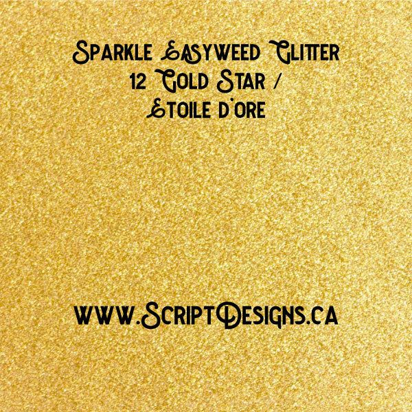 12 Gold Star - Siser Sparkle HTV