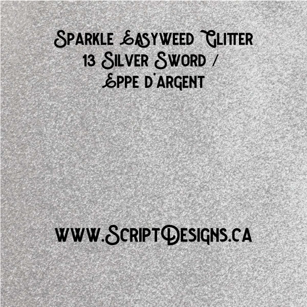 13 Silver Sword - Siser Sparkle HTV