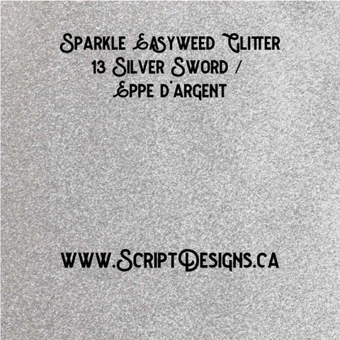 13 Silver Sword - Siser Sparkle HTV