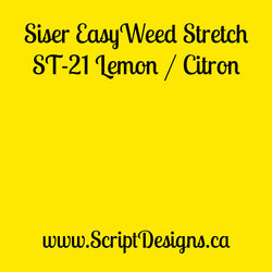 ST21 Lemon - Siser EasyWeed Stretch HTV