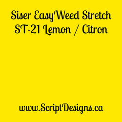 ST21 Lemon - Siser EasyWeed Stretch HTV