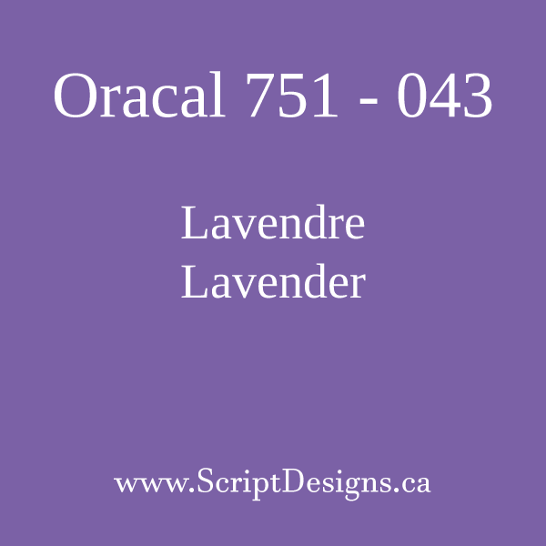 751 Oracal Marine grade - Rolls from 5 to 50 yards