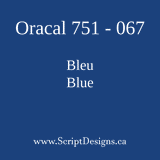 751 Oracal Marine grade - Sheets from 12'' to 36'' (1 yard)