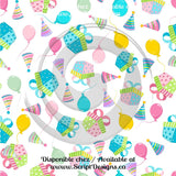 Anniversaire - HTV à motifs (16 modèles différents disponibles)