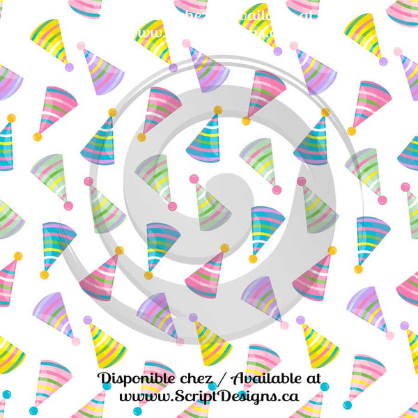 Birthday - Patterned Adhesive Vinyl (16 Different designs available)