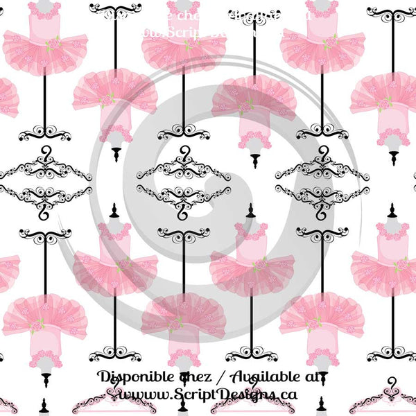 Ballerina - Patterned HTV (16 Different designs available)