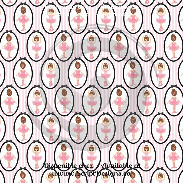 Ballerina - Patterned HTV (16 Different designs available)