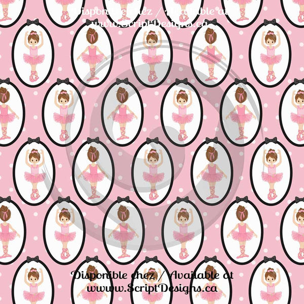 Ballerina - Patterned HTV (16 Different designs available)