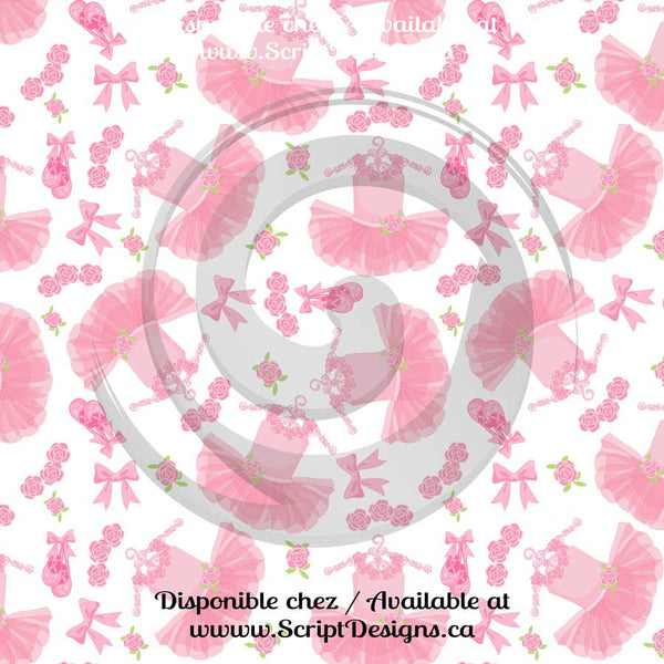 Ballerina - Patterned HTV (16 Different designs available)