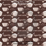 Coffee (Natural shades) - Patterned HTV (16 Different designs available)