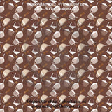 Coffee (Natural shades) - Patterned HTV (16 Different designs available)