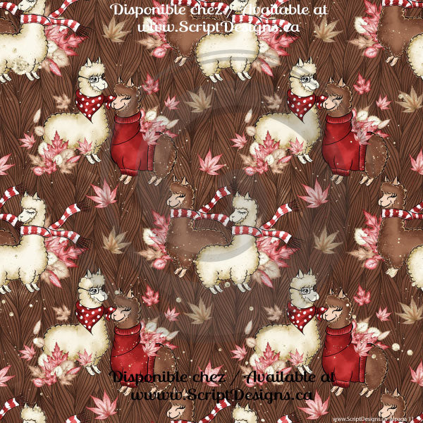 Alpaga - Patterned HTV (13 different designs available)