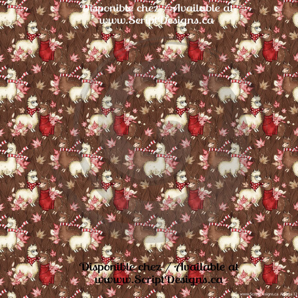 Alpaga - Patterned HTV (13 different designs available)