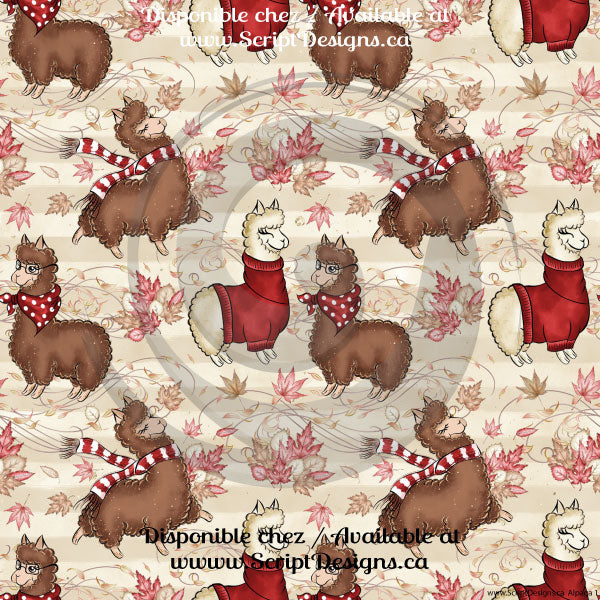 Alpaga - Patterned HTV (13 different designs available)