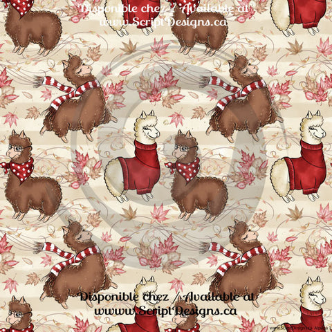 Alpaga - Patterned HTV (13 different designs available)