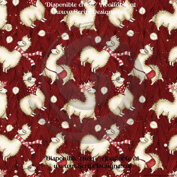 Alpaga - Patterned HTV (13 different designs available)