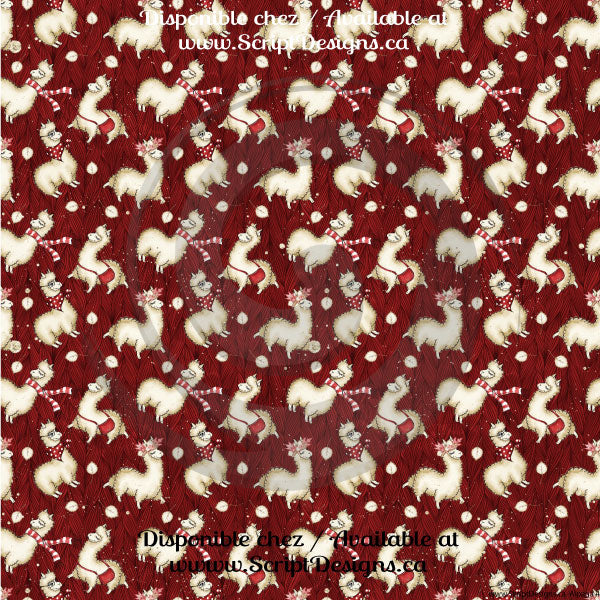 Alpaga - Patterned HTV (13 different designs available)