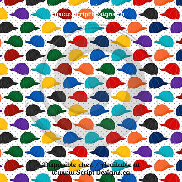 Baseball - Patterned Adhesive Vinyl  (13 Different designs available)