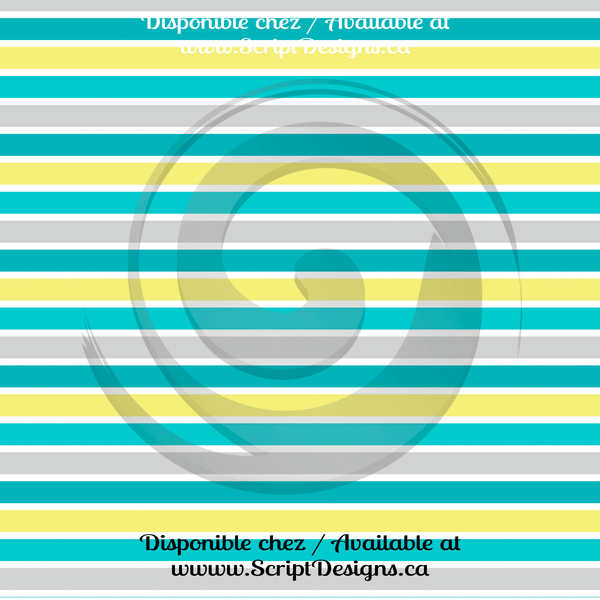 Teal Blue Elephants - Patterned HTV (12 Designs) - ScriptDesigns - 5