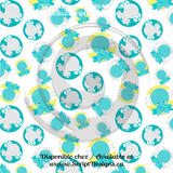 Teal Blue Elephants - Patterned HTV (12 Designs) - ScriptDesigns - 7