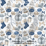 Blue Winter - Patterned HTV (10 different designs available)