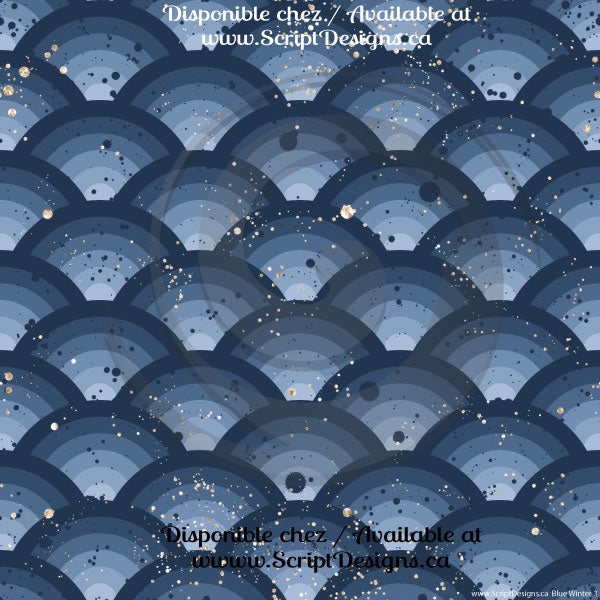 Blue Winter - Patterned HTV (10 different designs available)