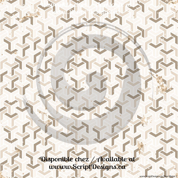 Blue Winter - Patterned HTV (10 different designs available)