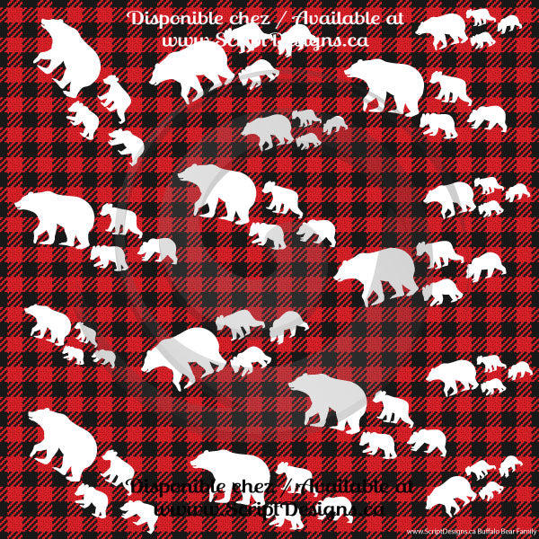 Buffalo Plaid Cutouts - Patterned Adhesive Vinyl (10 Different designs available)