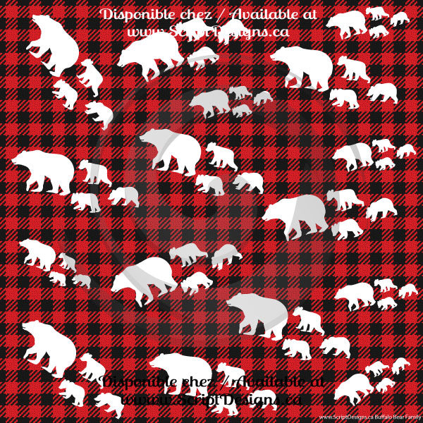 Buffalo Plaid Cutouts - Patterned HTV (10 Different designs available)