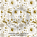 Christmas in Gold - Patterned HTV (26 different designs available)