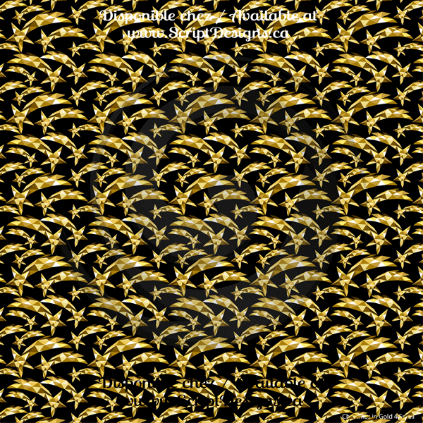 Christmas in Gold - Patterned Adhesive Vinyl (26 different designs available)