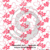 Daisy Hearts - Patterned HTV (8 Different designs available)