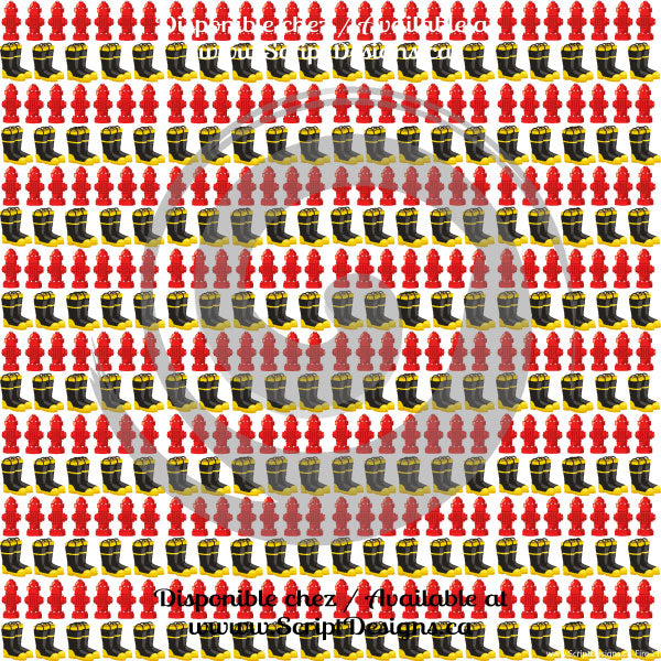 Fire - Patterned HTV (10 different designs available)