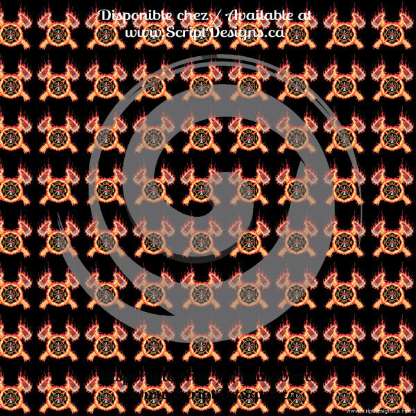 Fire - Patterned HTV (10 different designs available)