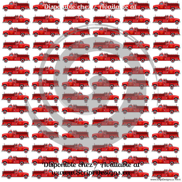 Fire - Patterned HTV (10 different designs available)