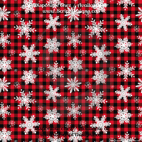 Buffalo Plaid Cutouts - Patterned HTV (10 Different designs available)