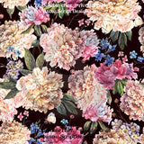 Fonds floraux - HTV à motifs (10 modèles différents disponibles)