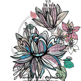 Fun Flowers - Ready to Press HTV Decals Decals Collection (6 designs)