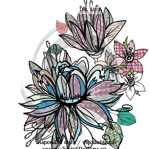 Fun Flowers - Adhesive Vinyl Decals Collection (6 designs)