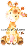 African Friends - Giraffe HTV Decal