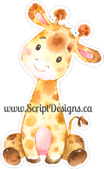 African Friends - Giraffe HTV Decal