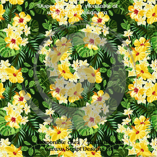 Hawaii Tropical Petite / Jurassic - HTV à motifs (14 modèles différents disponibles)