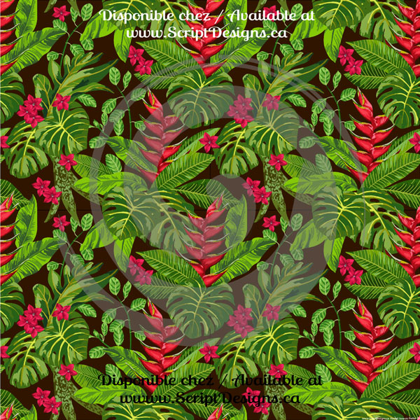 Hawaii Tropical Petite / Jurassic - HTV à motifs (14 modèles différents disponibles)