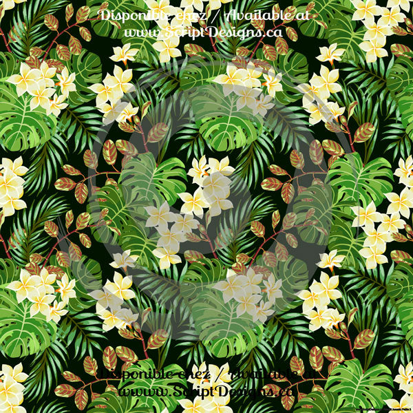 Hawaii Tropical Petite / Jurassic - HTV à motifs (14 modèles différents disponibles)