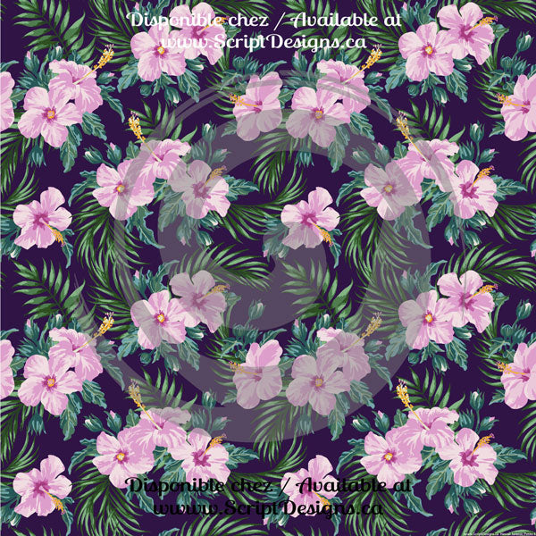 Hawaii Tropical Petite / Jurassic - HTV à motifs (14 modèles différents disponibles)