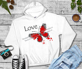 Love Butterfly HTV Decal (Iron On)