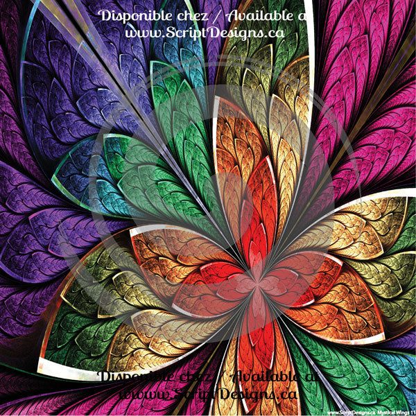Mystical Wings - Patterned HTV (11 Different designs available)